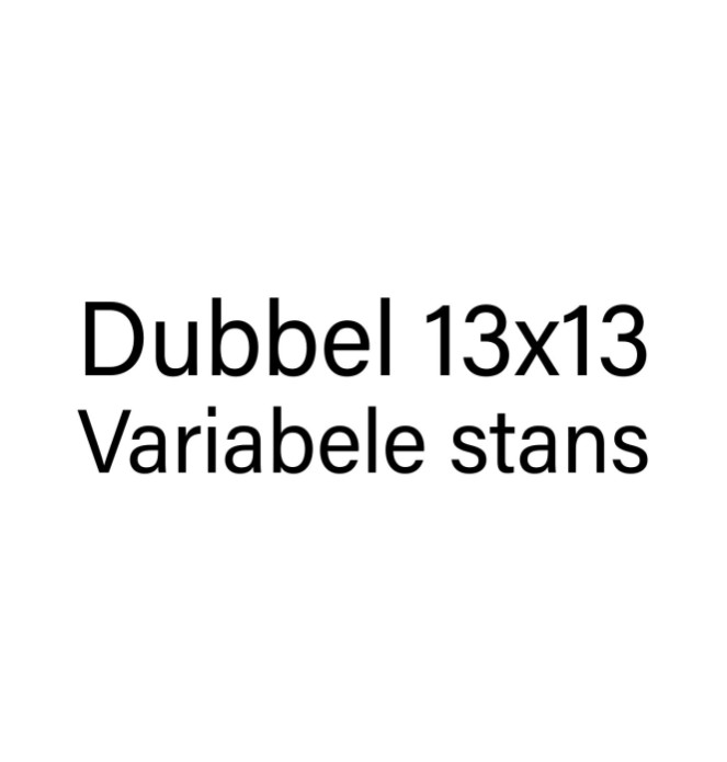 Dubbel 13x13 - STANS