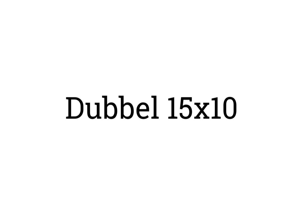Dubbel 15x10