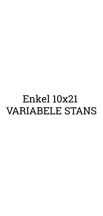 Enkel 10x21 - STANS