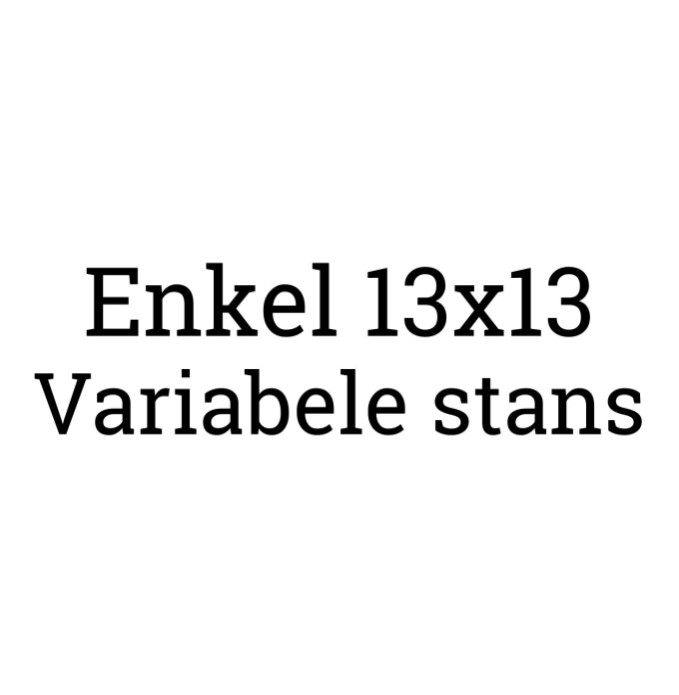 Enkel 13x13 - STANS