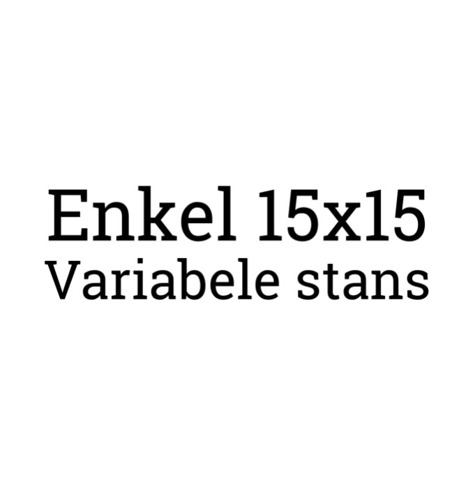 Enkel 15x15 - STANS