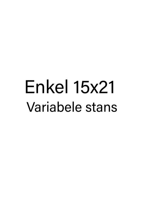 Enkel 15x21 - STANS