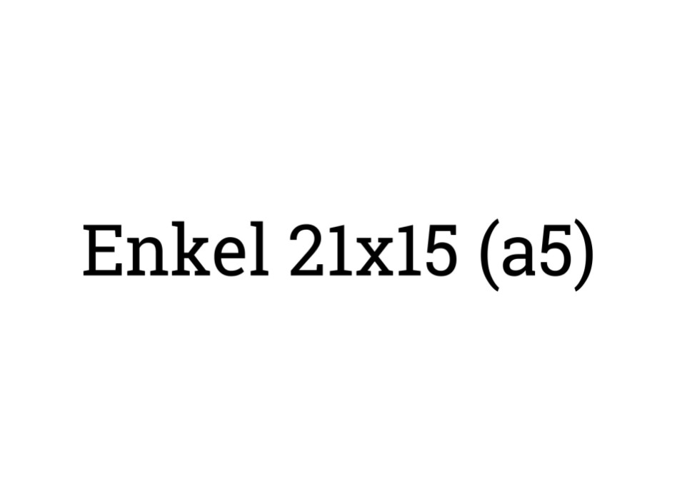 Enkel 21x15 (a5)