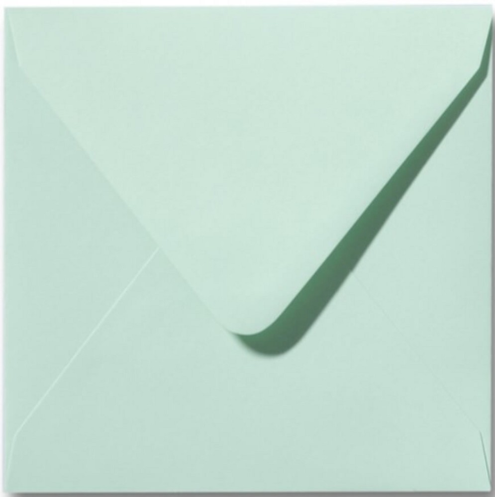 Lente groen envelop 14 x 14 cm