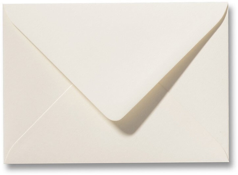 Luxe structuur creme envelop 12x18 cm