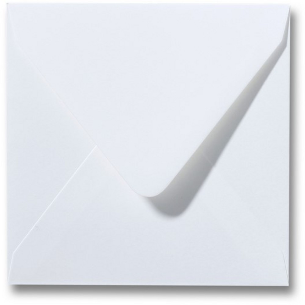 Envelop gebroken wit 12 x 12 cm