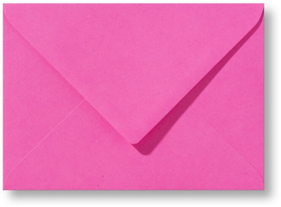 Knal roze envelop 11x15,6cm