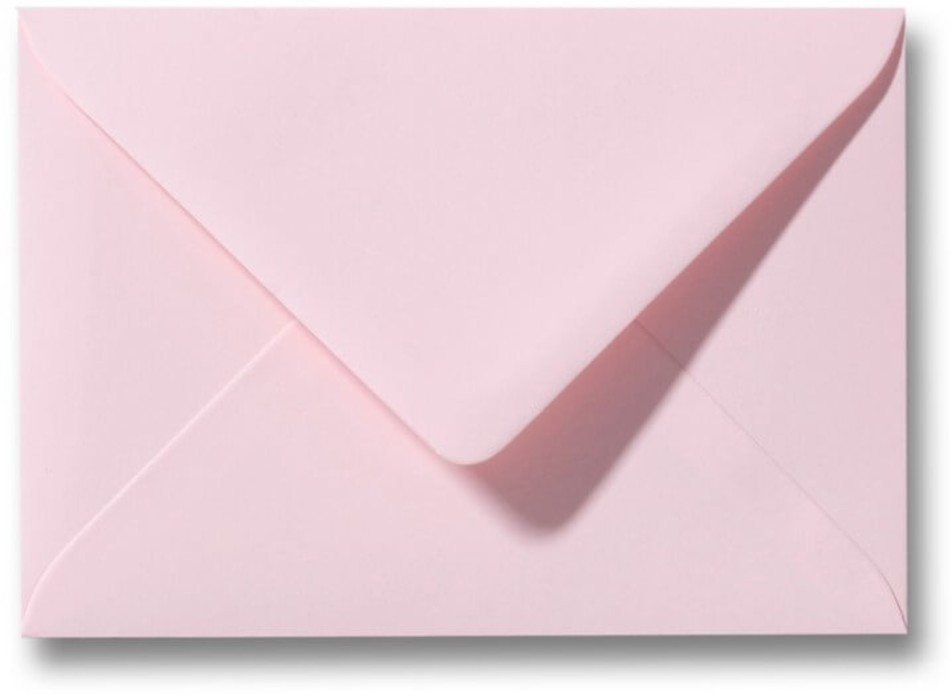 Licht roze envelop 12x18cm