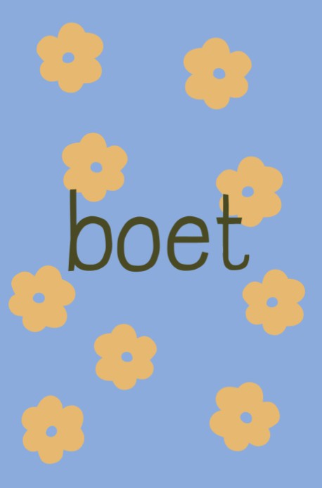 Geboortekaartje bloemen - boet