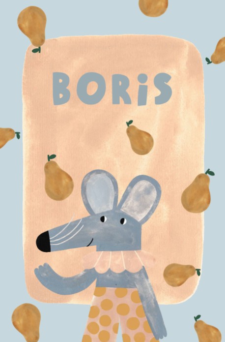 Geboortekaartje jongen muis - Boris