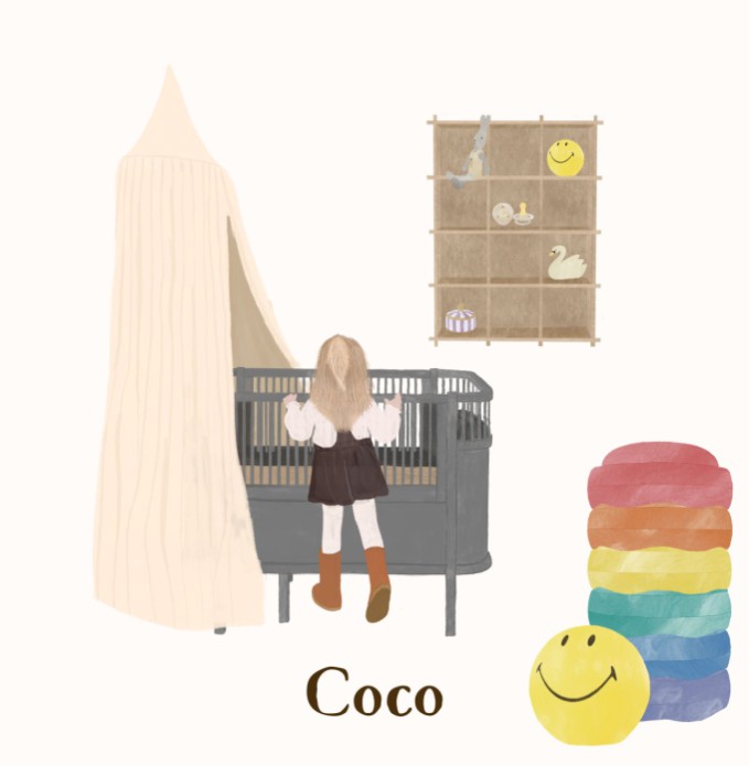 Geboortekaartje kamertje - Coco