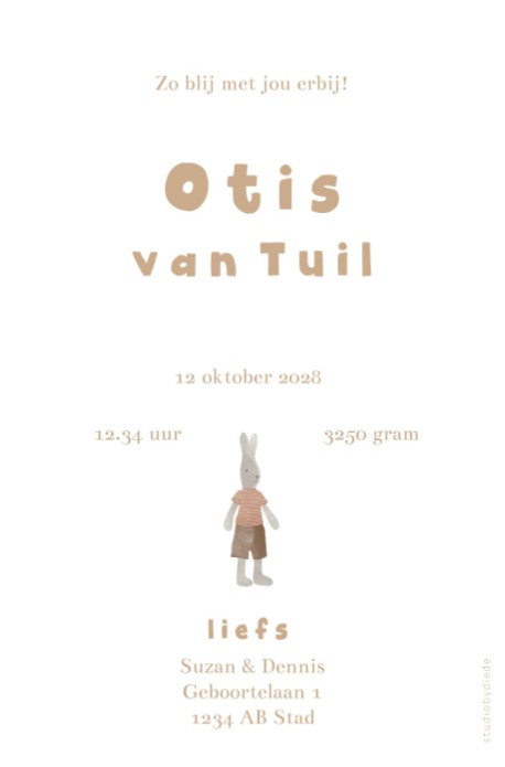 kaart achterzijde
