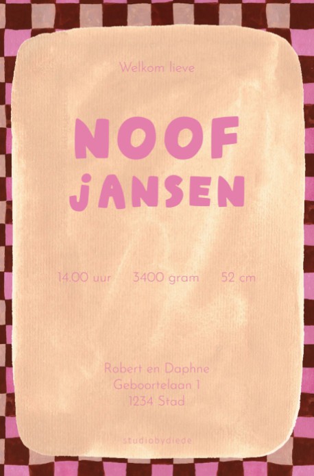 kaart achterzijde