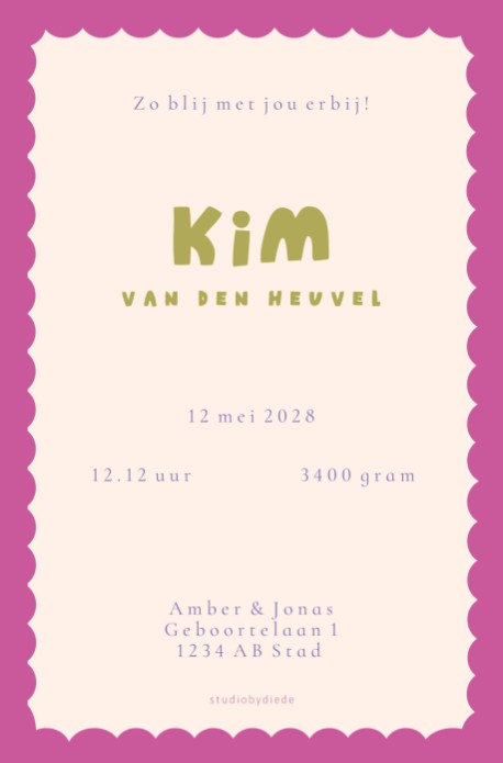kaart achterzijde