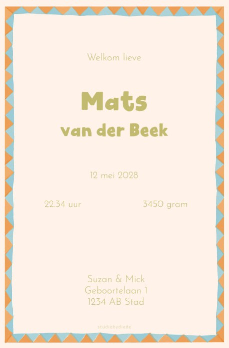 kaart achterzijde