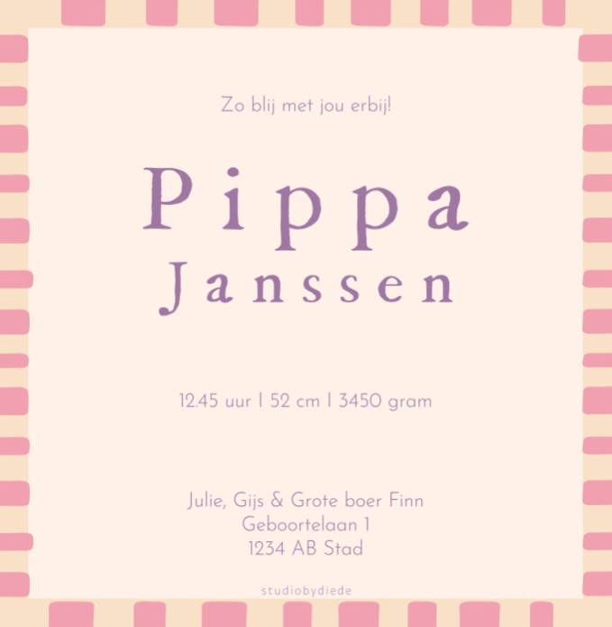 kaart achterzijde