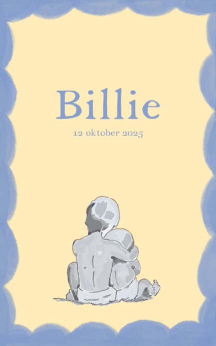 Geboortekaartje voor Billie optie 2