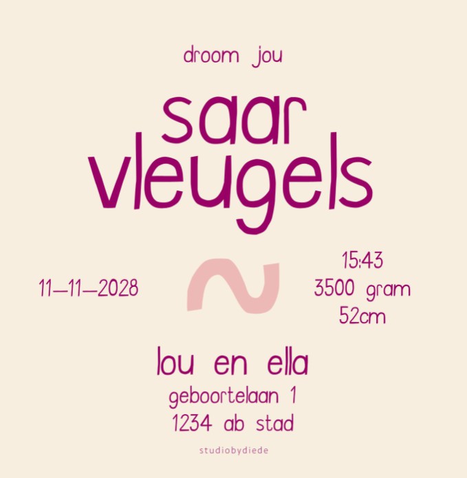 kaart achterzijde