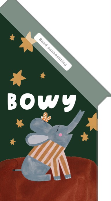 Geboortevlag jongen olifant - Bowy