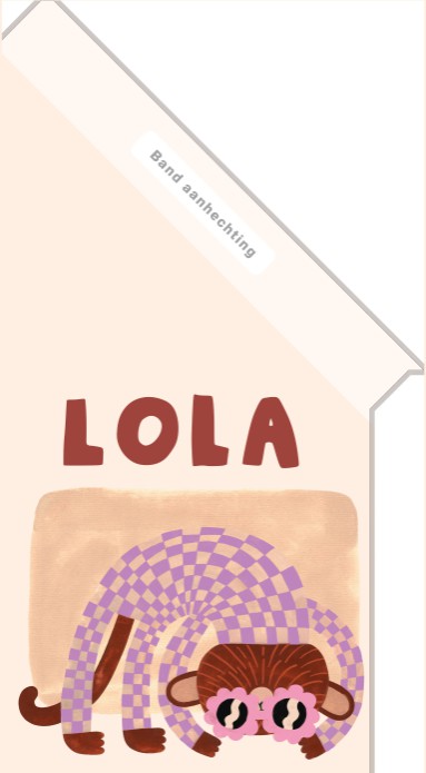 Geboortevlag meisje aap - Lola