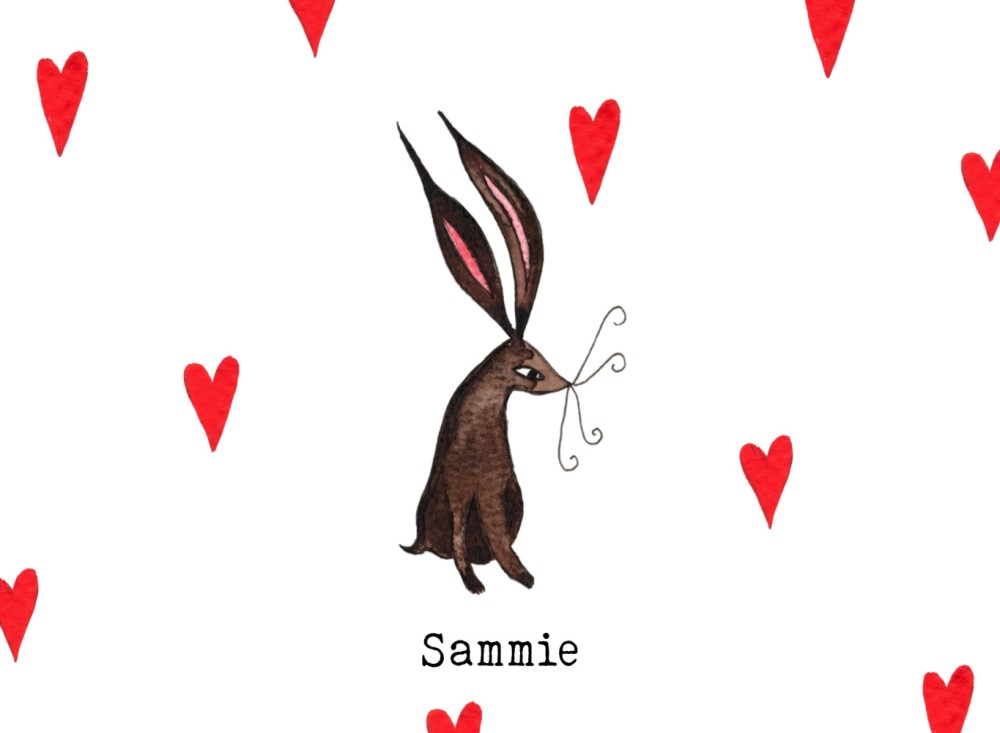 Geboortekaartje konijn Sammie