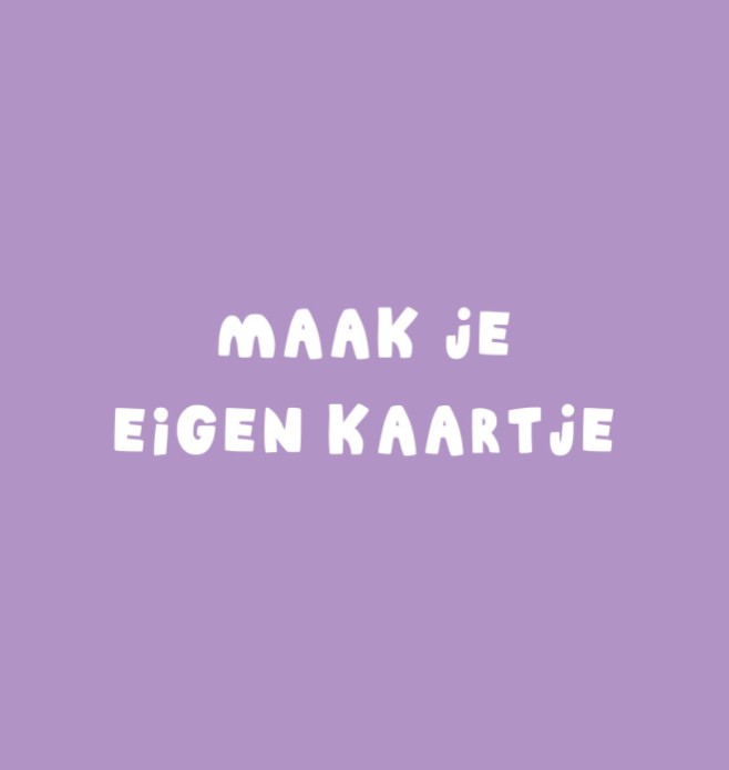 Kaartje zelf maken | 11x11 dubbel