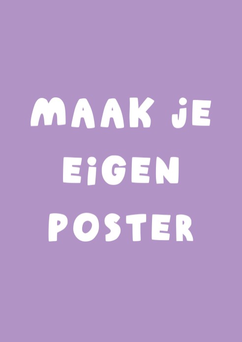 Maak je eigen poster 15x21 (A5)