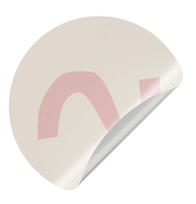 Sluitsticker golf roze