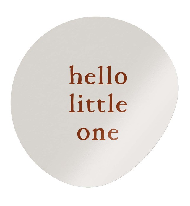 Sluitsticker hello little one