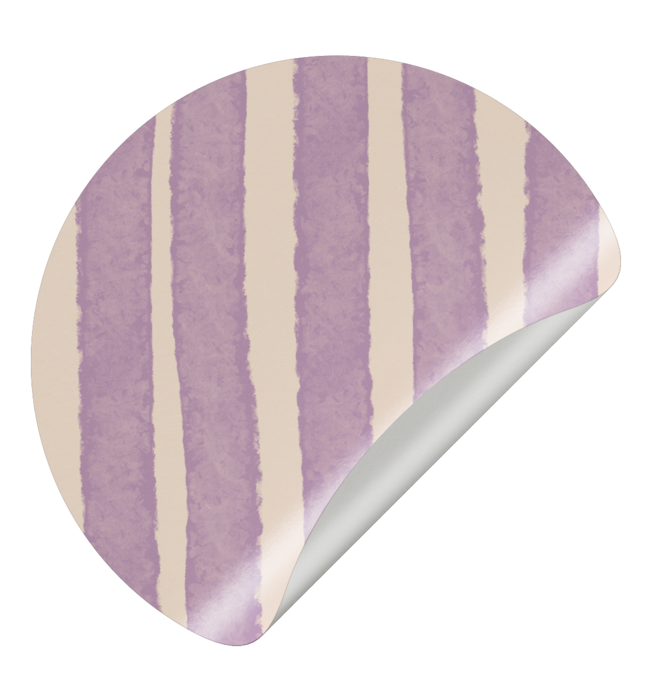 Sluitsticker watercolor streep - paars
