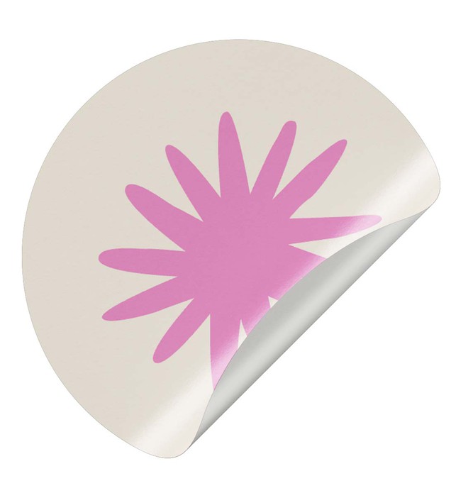Sluitsticker - zon vorm