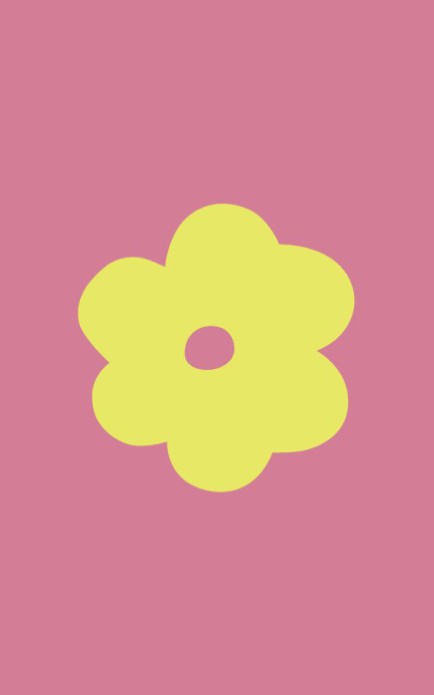 Persoonlijke postzegel bloem - geel