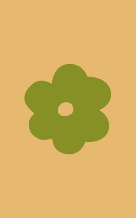 Persoonlijke postzegel bloem - groen
