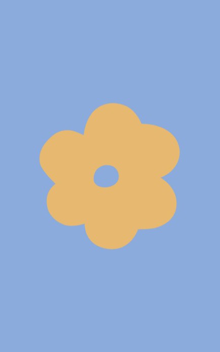 Persoonlijke postzegel bloem - oranje
