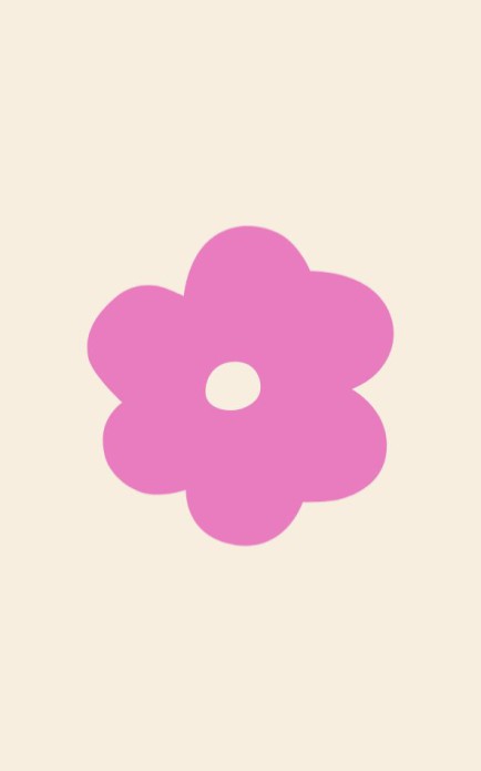 Persoonlijke postzegel bloem - roze