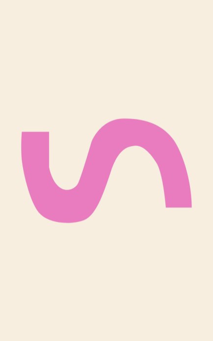 Persoonlijke postzegel golf fel roze