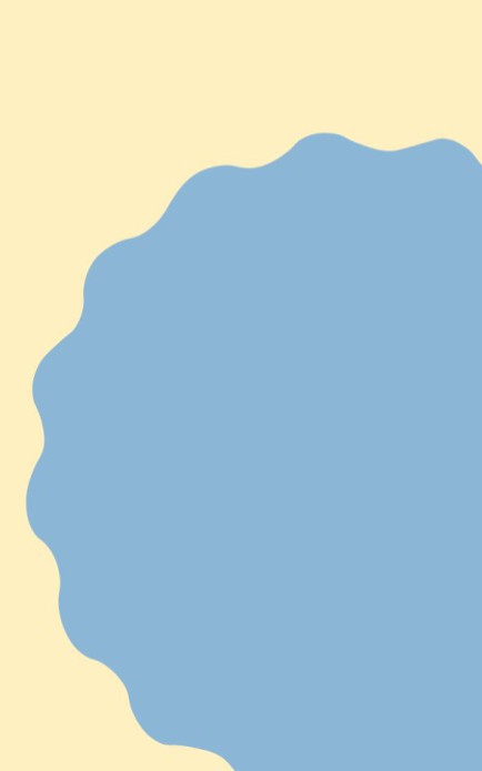Persoonlijke postzegel golvend rond - blauw