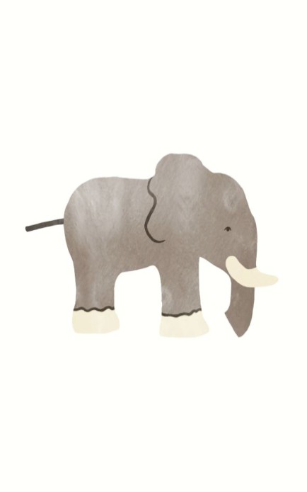Persoonlijke postzegel holtziger olifant