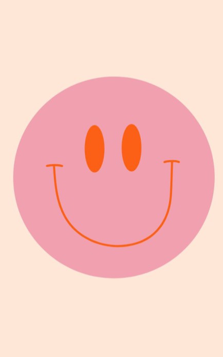 Persoonlijke postzegel smiley roze