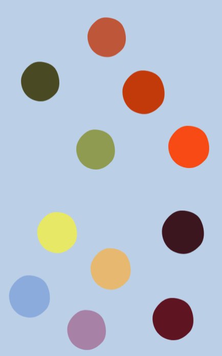 Persoonlijke postzegel stippen - blauw