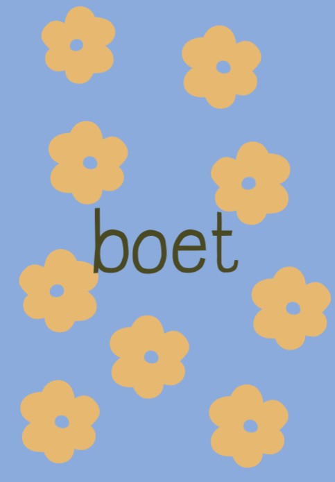 Poster bloemen boet - 21x30