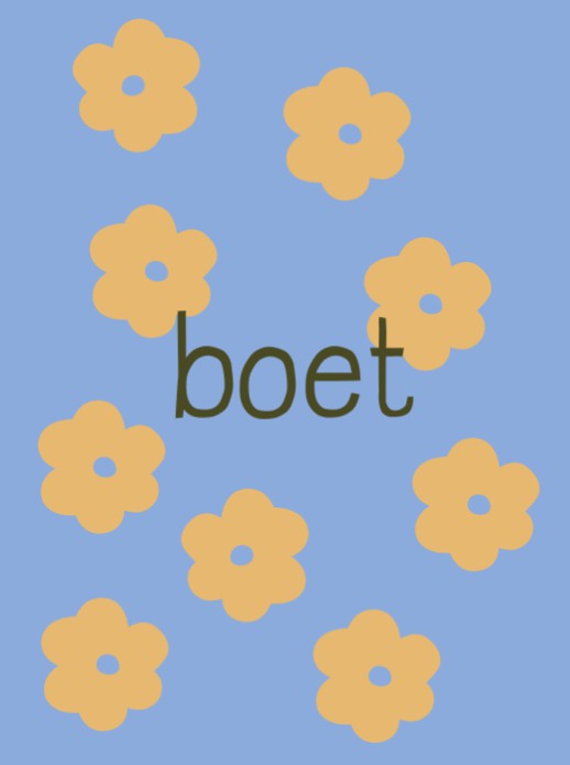 Poster bloemen boet - 30x40