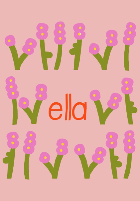 Poster bloemen ella - 21x30