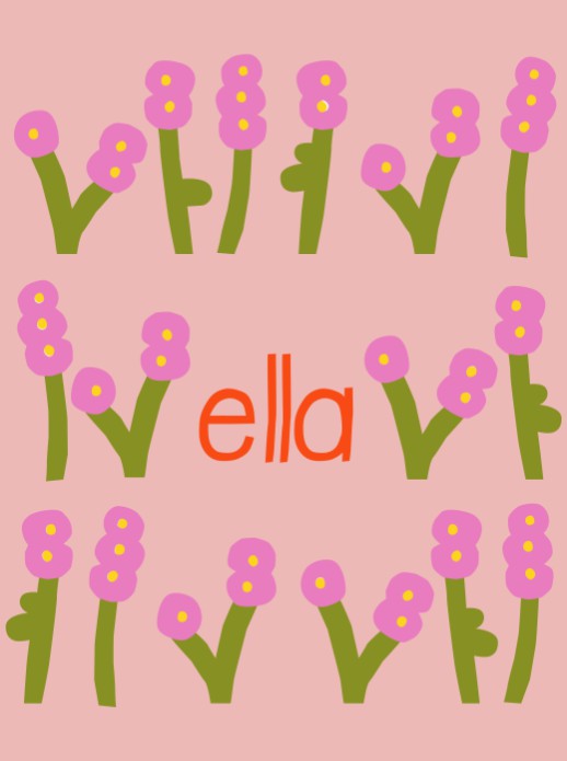 Poster bloemen ella - 30x40