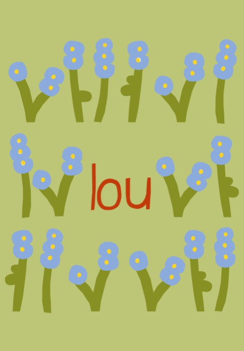 Poster bloemen lou - 21x30