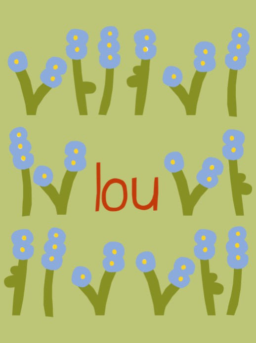 Poster bloemen lou - 30x40