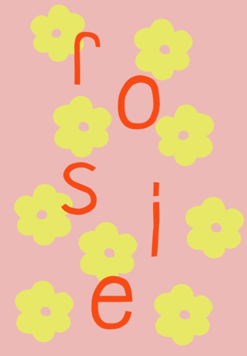 Poster bloemen rosie - 21x30