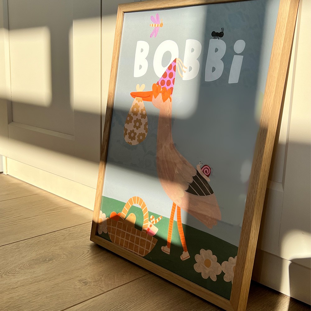 Poster konijn Bobbi  -  21x30