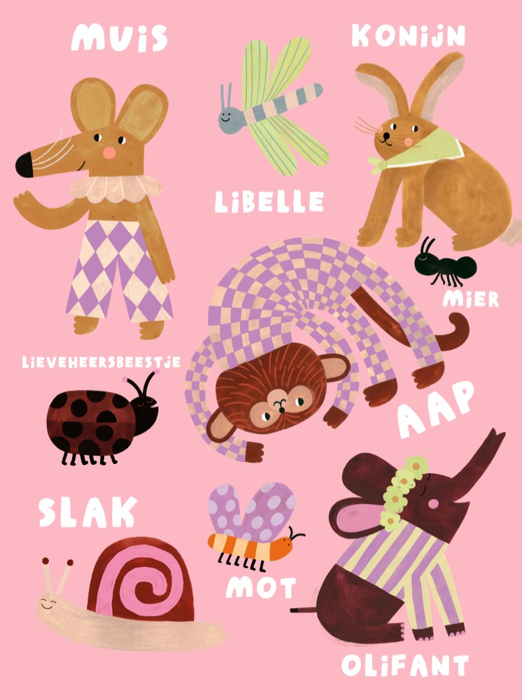Poster dieren | 30 x 40 cm