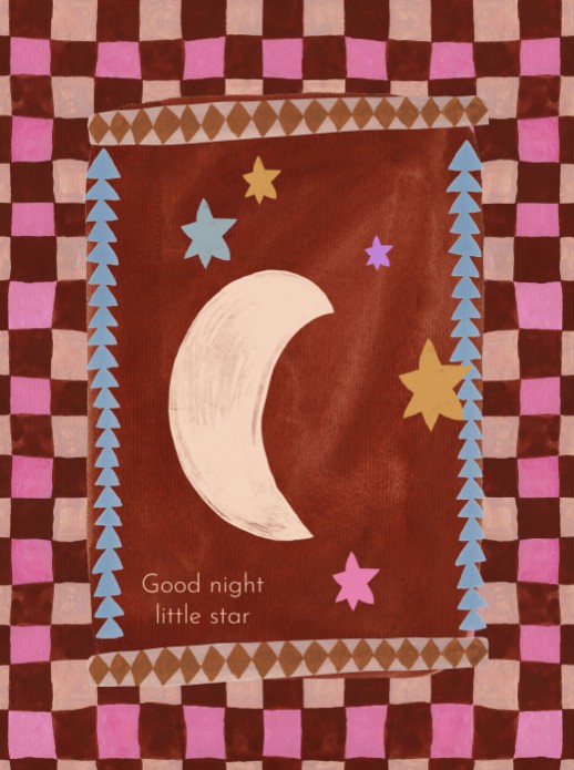 Poster Good night little star - 30x40